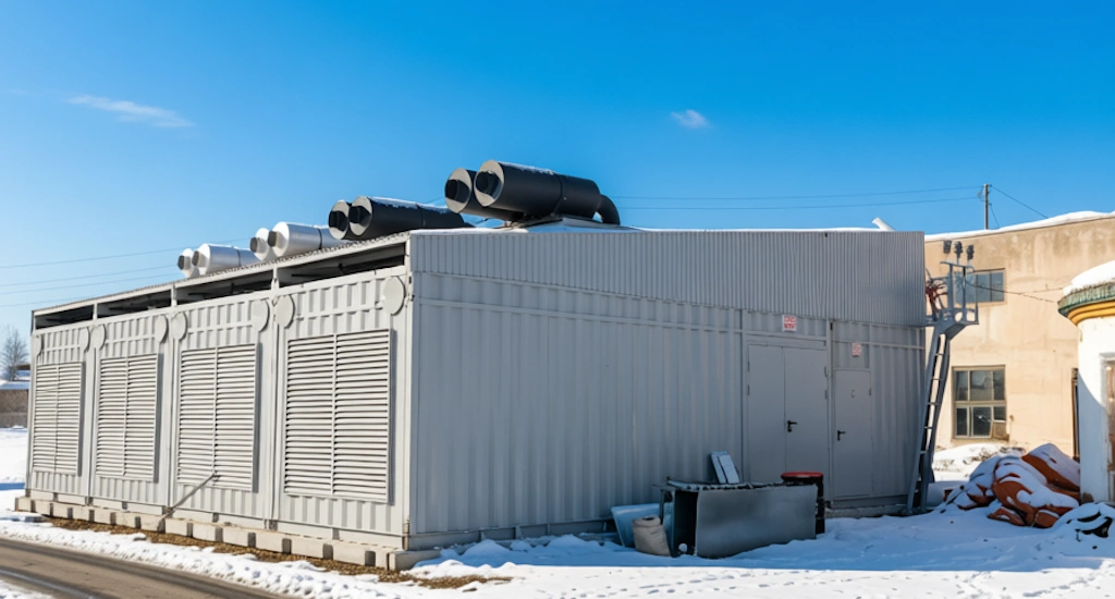 Модульная конструкция для размещения ДГУ 2400 кВт на двигателе Yuchai Модульная конструкция для размещения ДГУ ЭТРО