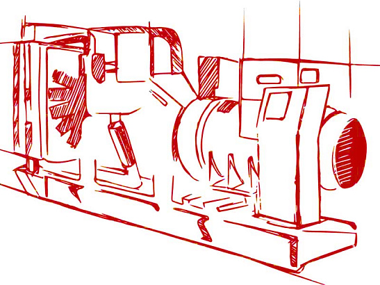 Высоковольтная ДГУ 1400 кВт 6,3 В двигатель Baudouin